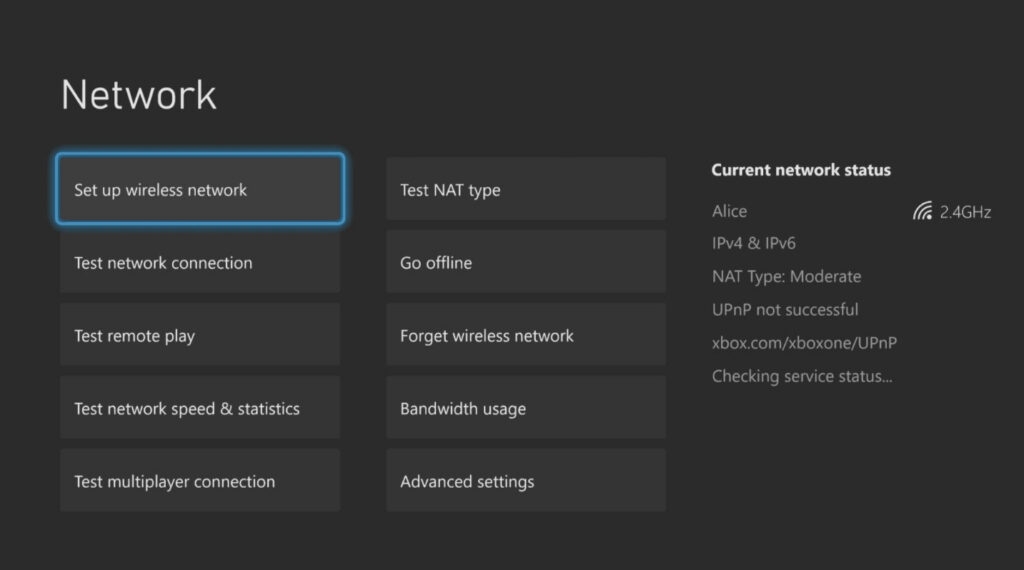 Collega Xbox a un hotspot mobile - Codice errore Xbox 80151912