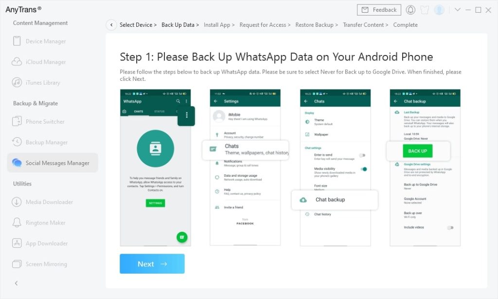 Transferir WhatsApp Para iPhone De Android
