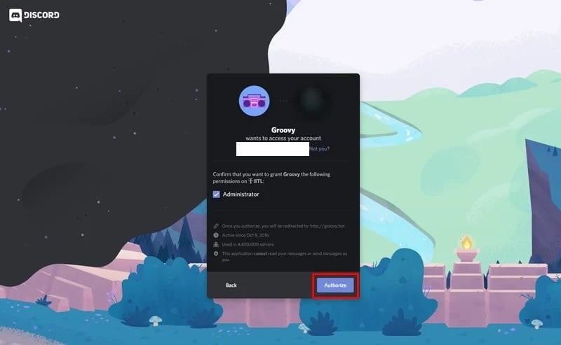Грувий Бот для Discord