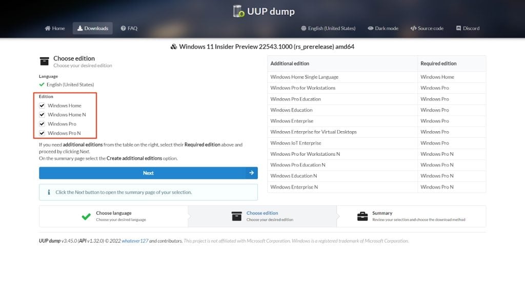 UUP Dump