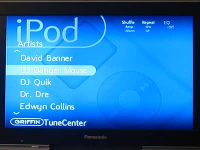 Überprüfung: Griffin TuneCenter Home Media Center für iPod (ohne Wi-Fi)