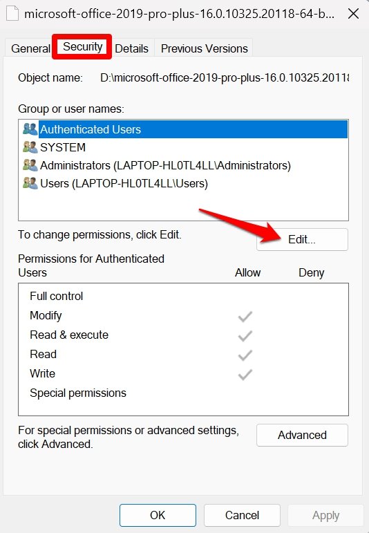 Dateiberechtigungen bearbeiten Windows