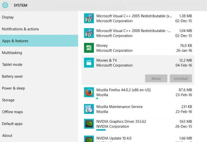 Windows10 integrierte Apps