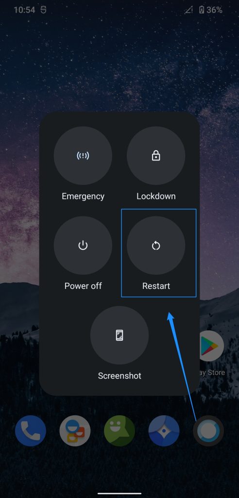 Riavvia il sistema Android - Cos'è l'elaborazione delle richieste di Apphub e come risolverlo?
