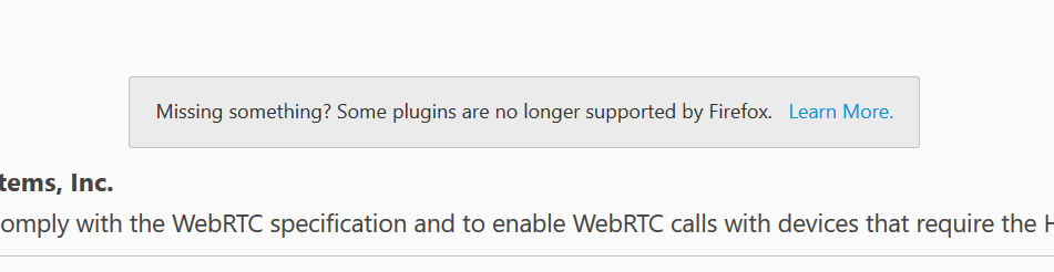 Plugins No Soportados en Firefox