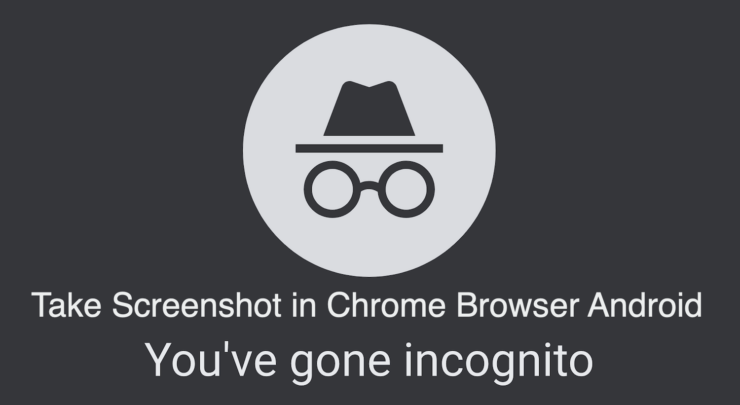 Fai uno screenshot nel browser Chrome Incognito Android