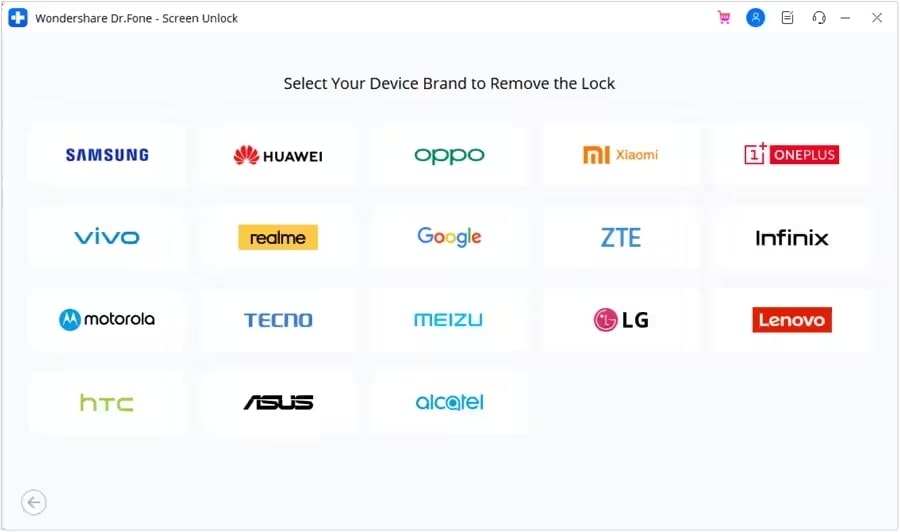 Wondershare Dr.Fone-Unlock