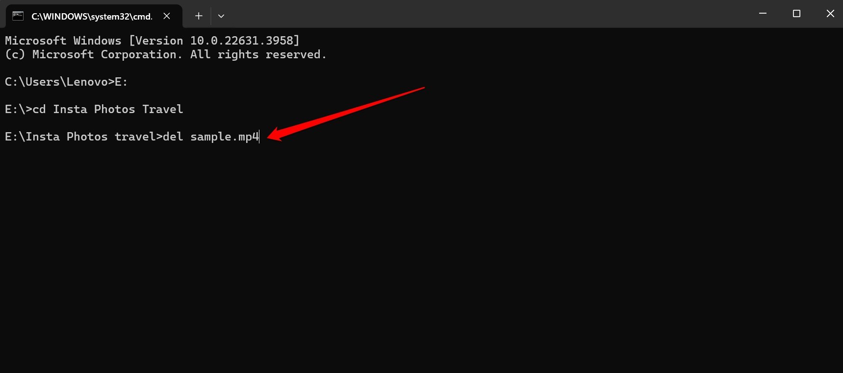 filename.extension 삭제