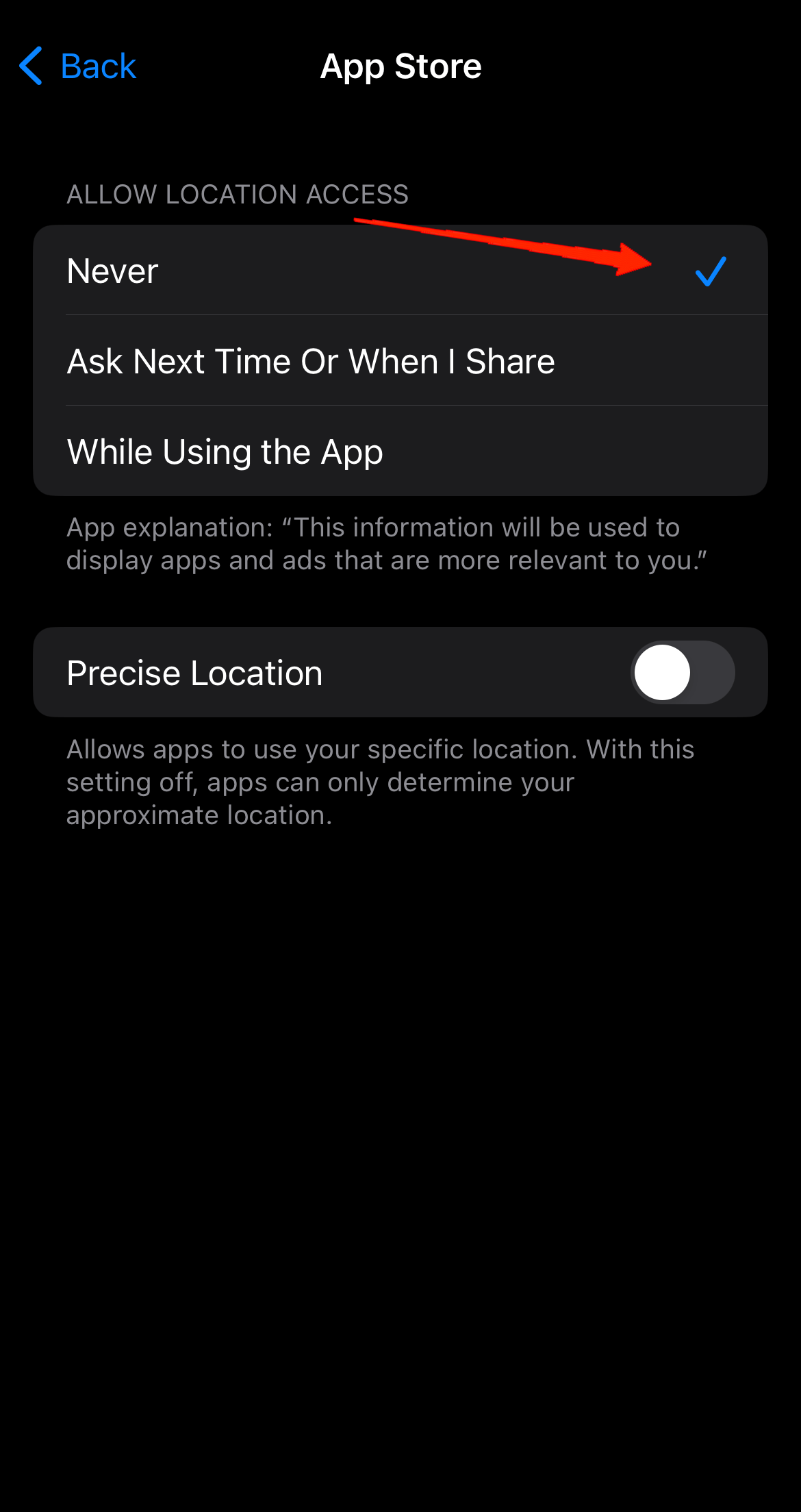 Sélectionnez les applications et activez désactivez le service pour elles individuellement.
