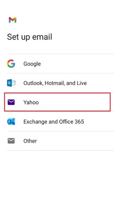 Ajouter Yahoo à Gmail