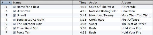 Riordinare manualmente le playlist