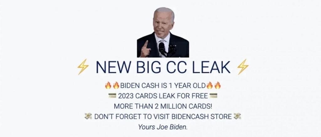 BidenCash Carding-Marktplatz
