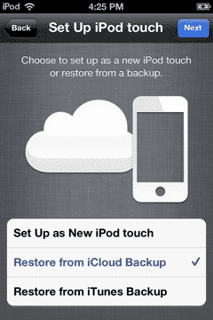 Ripristino del Codice di Accesso Dimenticato su iPod touch