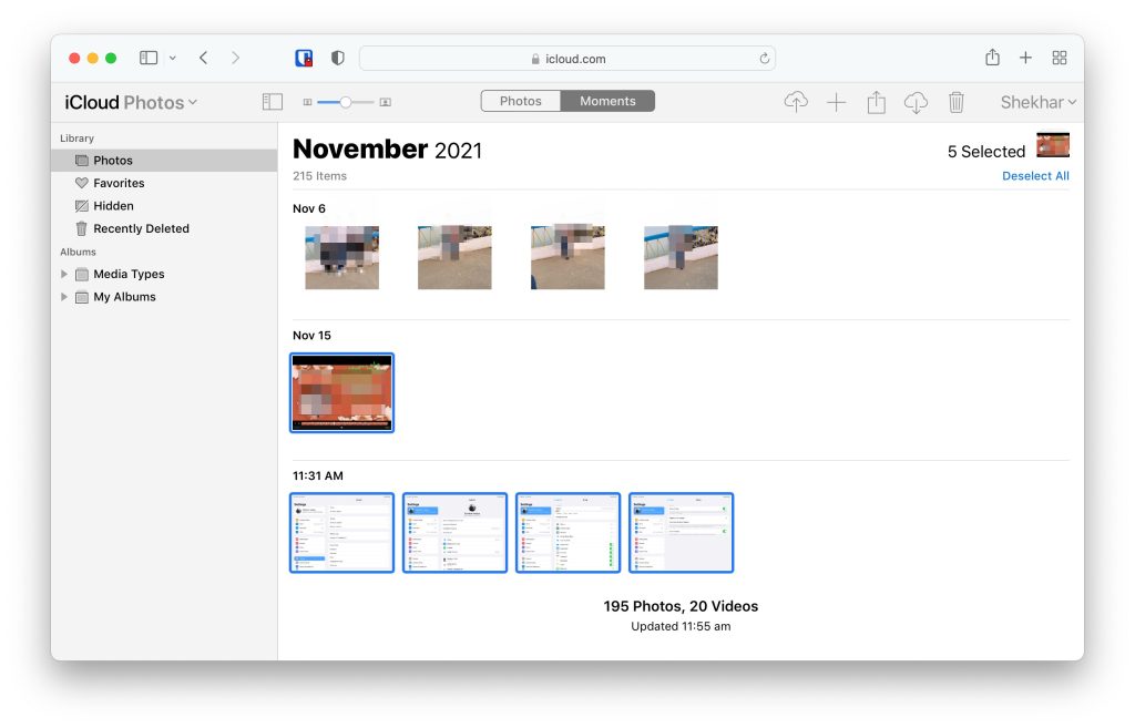 Eliminar permanentemente fotos de iCloud