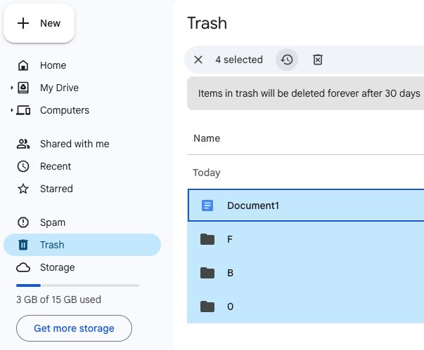 Recupero Dati di Google Drive