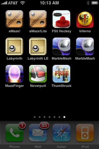 iPhone-Juwelen: Maze, Hockey, Pinball, Golf + Rhythm, Überarbeitet