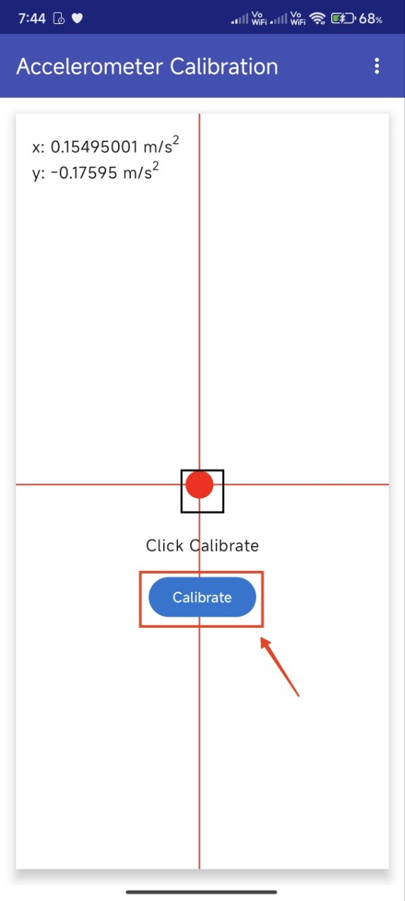 tap Calibrate