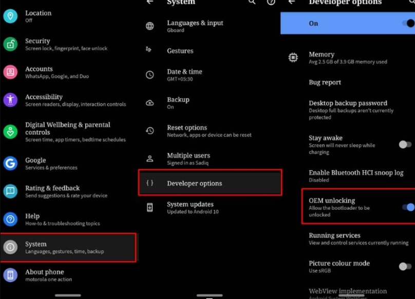 Sblocco OEM - Android 14 a Android 13 su Google Pixel