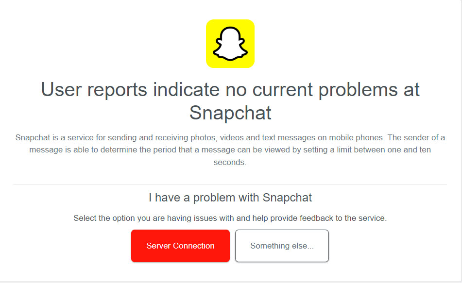 Controlla lo stato del server di Snapchat - Codice di supporto Snapchat C14A