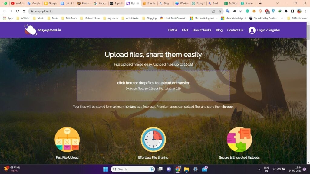 EasyUpload - Migliori alternative ad Anonfiles