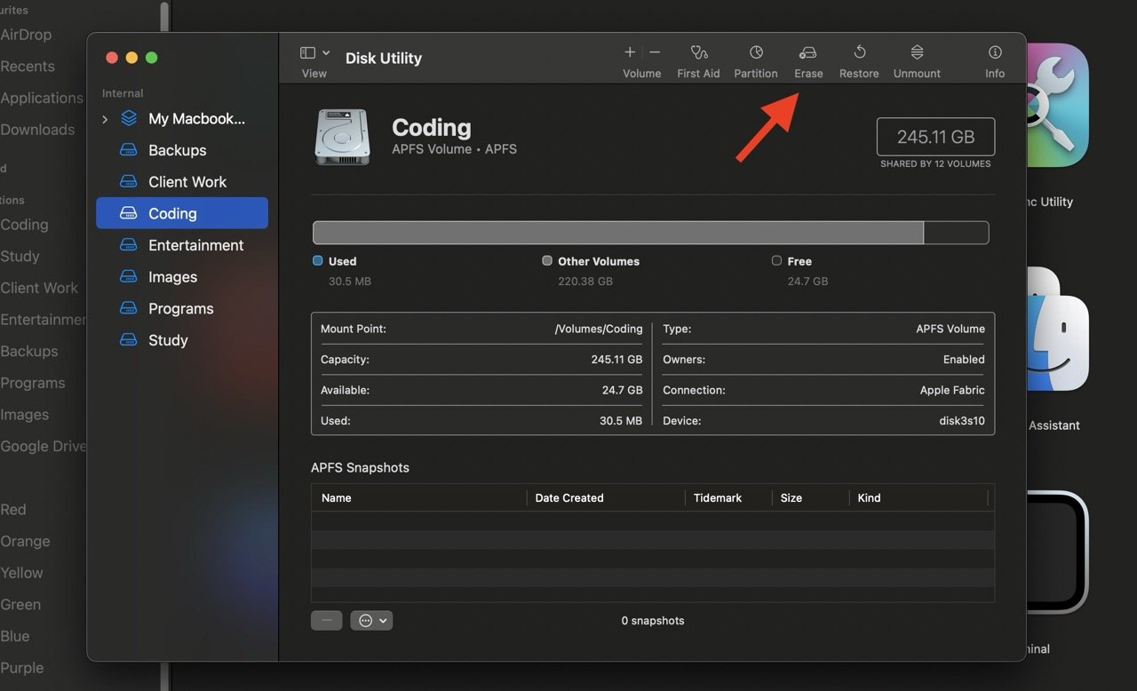 Fai clic su Cancella