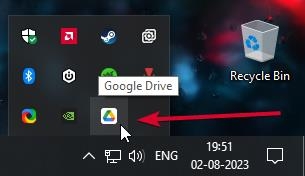 Bandeja do Sistema Google Drive - Erro ‘Não é possível iniciar o Drive para Desktop’