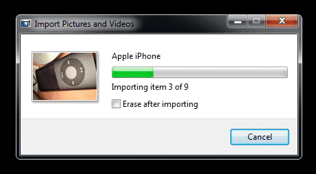 iPhone 4Sからコンピュータへのビデオ転送