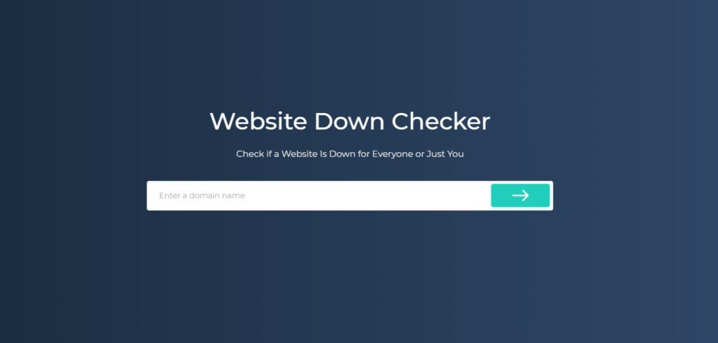 Verificador de sitios web caídos