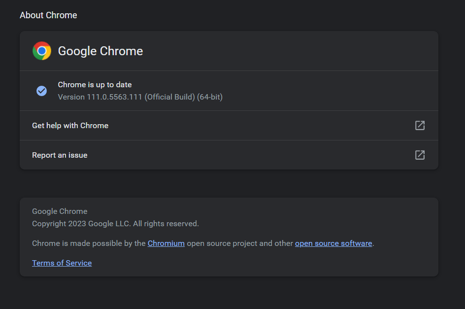 Chromeを更新