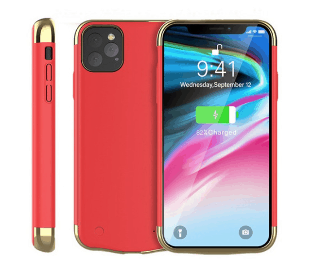 Funda de batería color rojo para iPhone 11 pro max