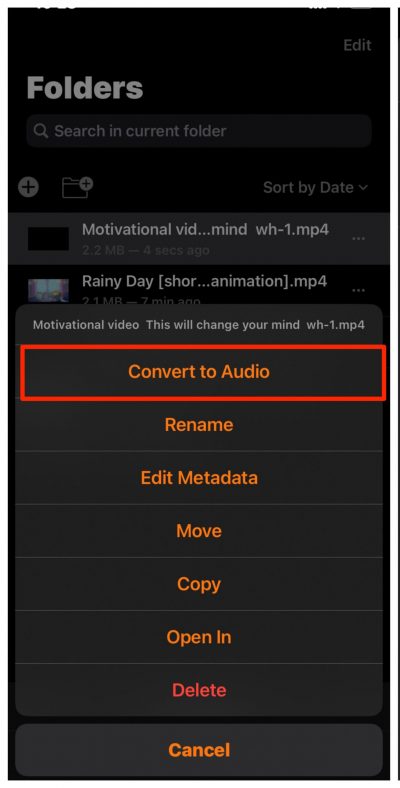 Convertir la Vidéo en Audio