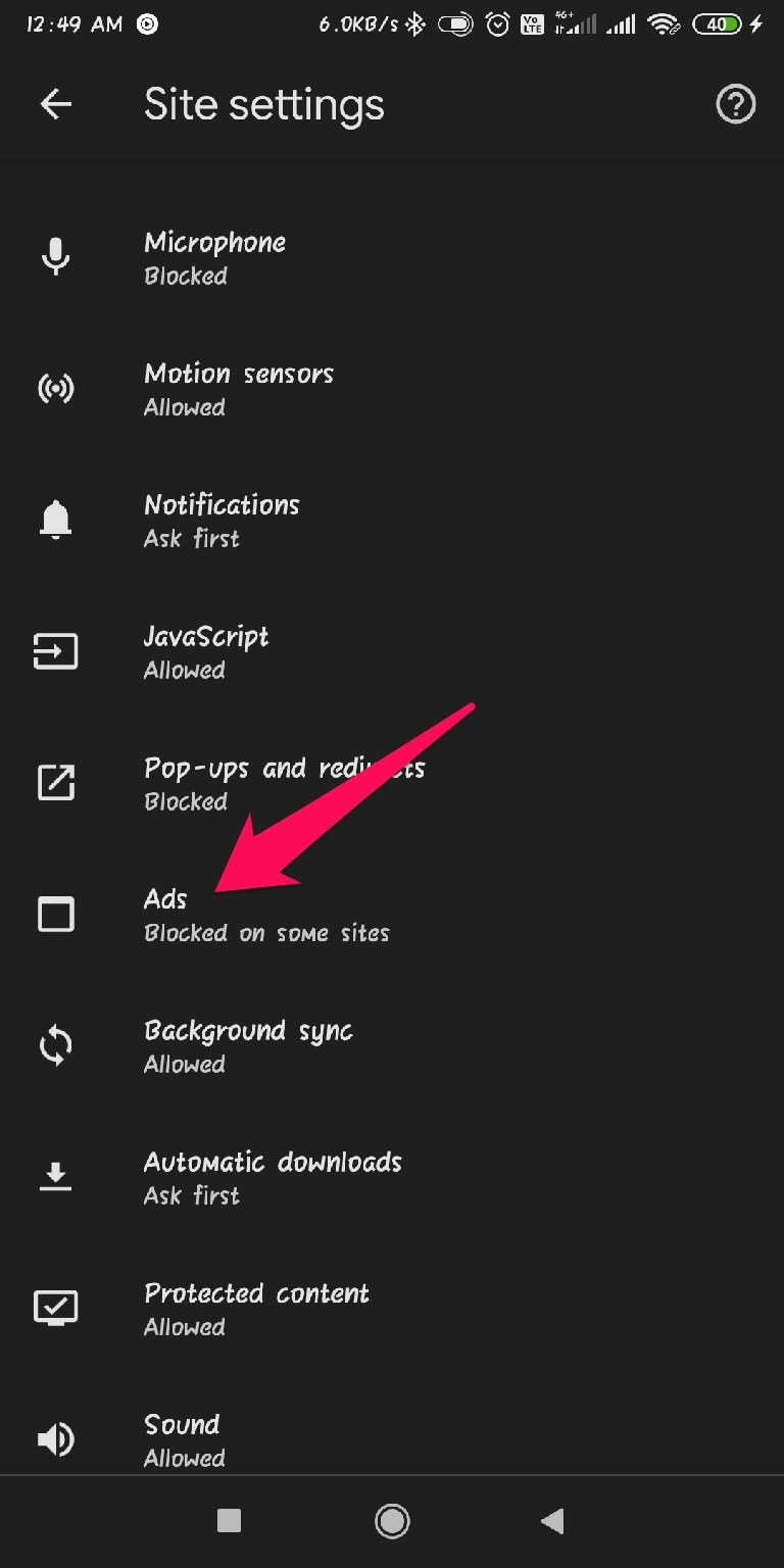 Anzeigen Android
