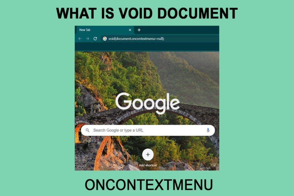 Was ist das Void Document Oncontextmenu=null und wie verwendet man es?