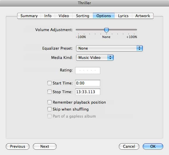 iTunesが音楽ビデオを整理する方法