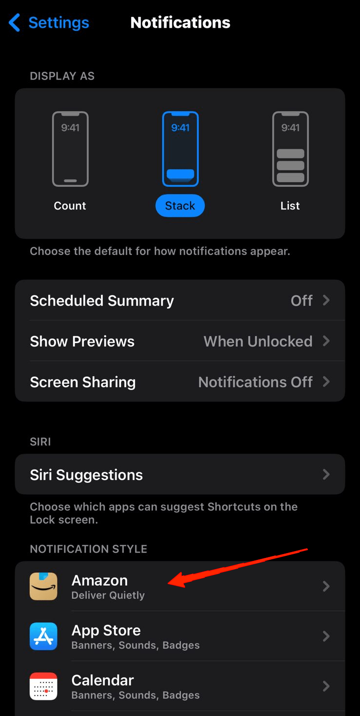 Vous trouverez maintenant une liste d'applications sur votre appareil.