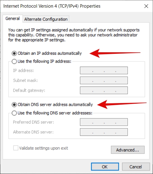 Corrigir o Erro de Configuração IP Válida da Ethernet