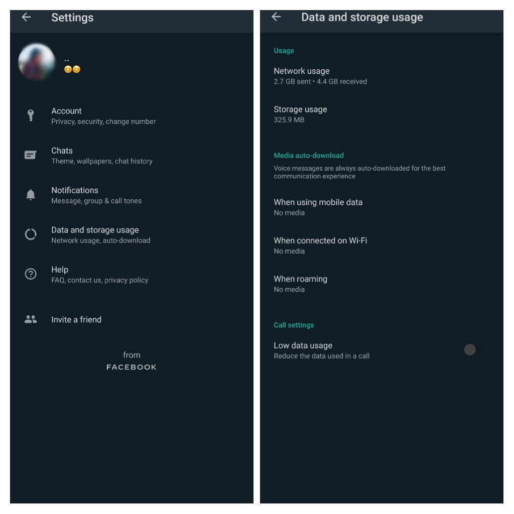 Limit Data Usage by WhatsApp
