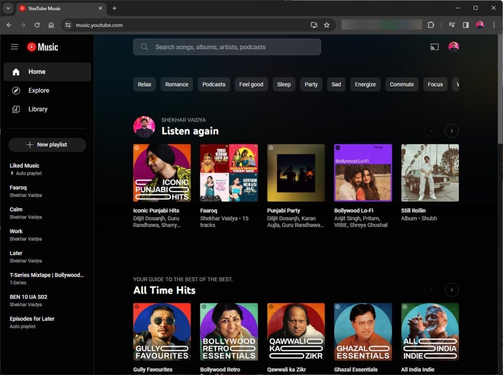 YouTube Music - Unblockierte Musikseite