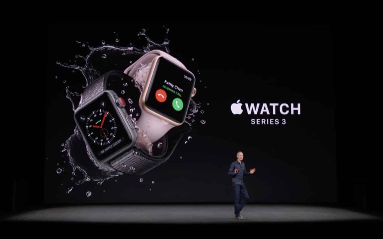 Apple rilascia l'Apple Watch Series 3 con capacità cellulari
