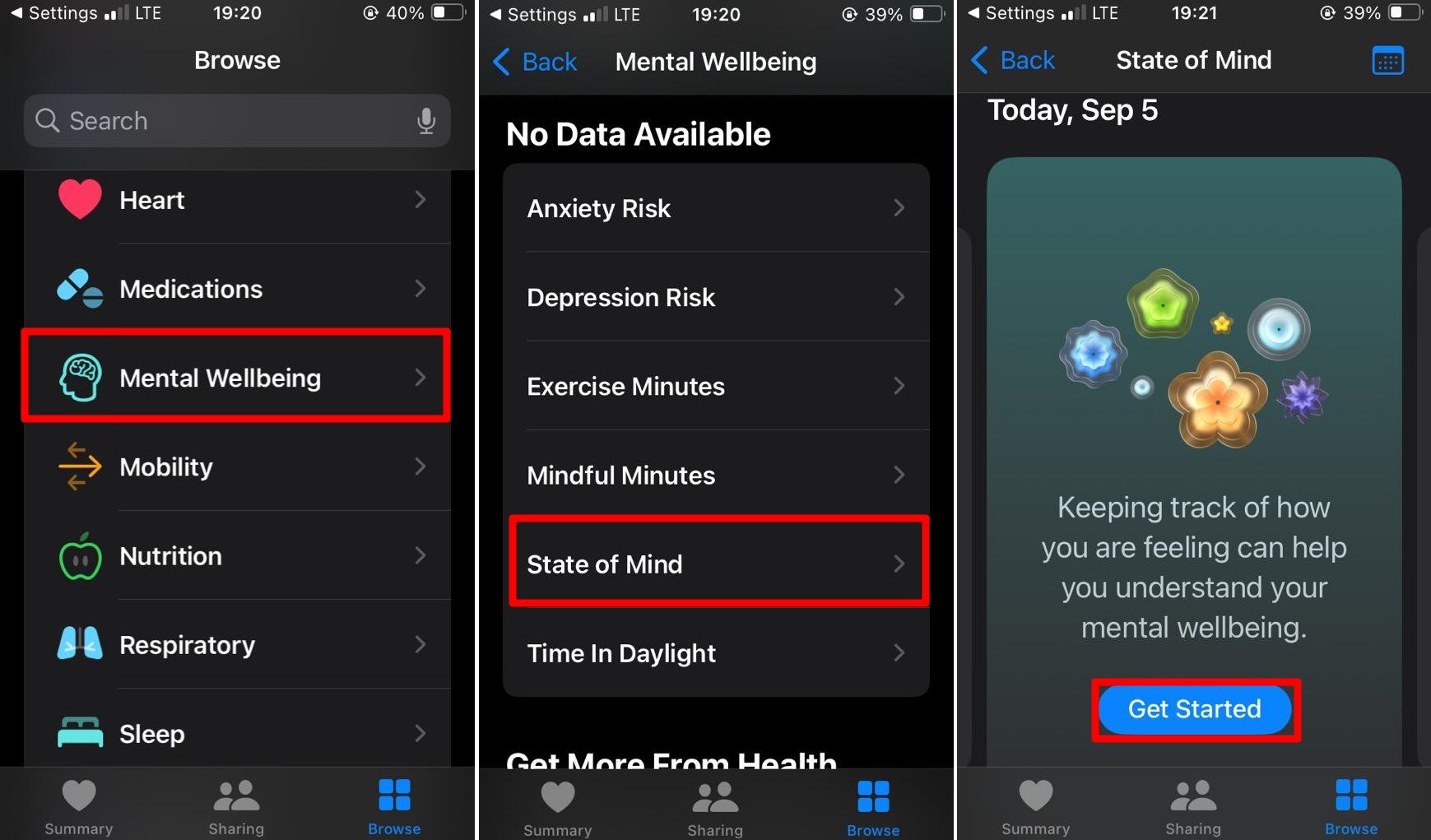 wie man das mentale Wohlbefinden in iOS 17 nutzt