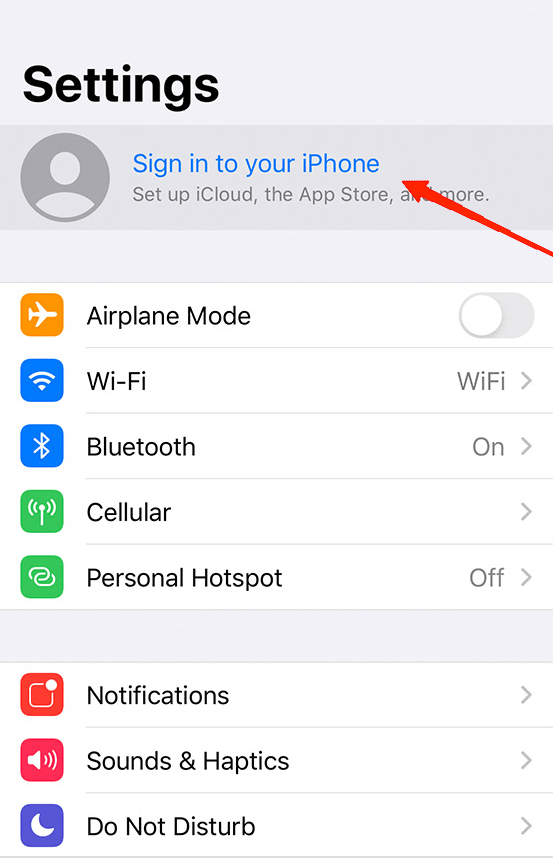 Une fois de nouveau ouvert, allez dans Réglages et accédez à Se connecter à votre appareil.