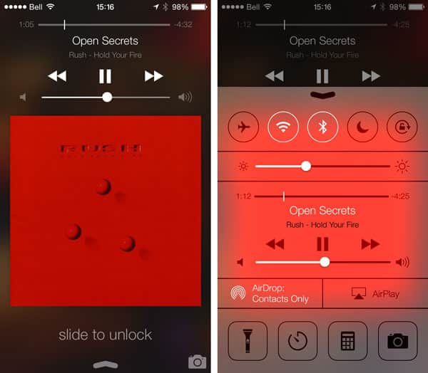 iOS 7 : Le Nouvel Écran de Verrouillage + Écran d'Accueil