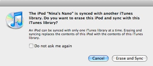 iPod mit einem neuen Computer synchronisieren