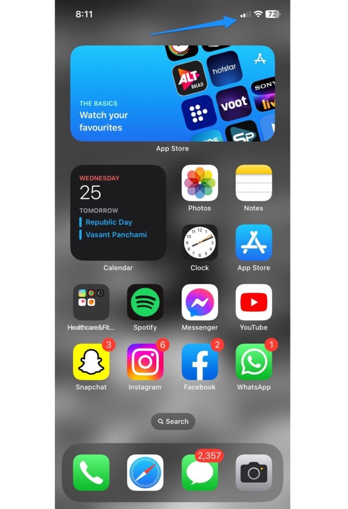 Stato della rete - L'app Amazon non funziona su iPhone