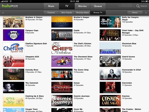 iPhone + iPad Gems : Articles, Hulu Plus, Netflix + Times pour iPad