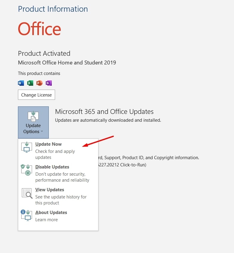 Mettre à jour maintenant Word - Erreur Word 0x88ffc009 dans Windows 10/11