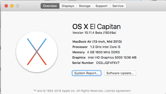 Actualización de software MAC