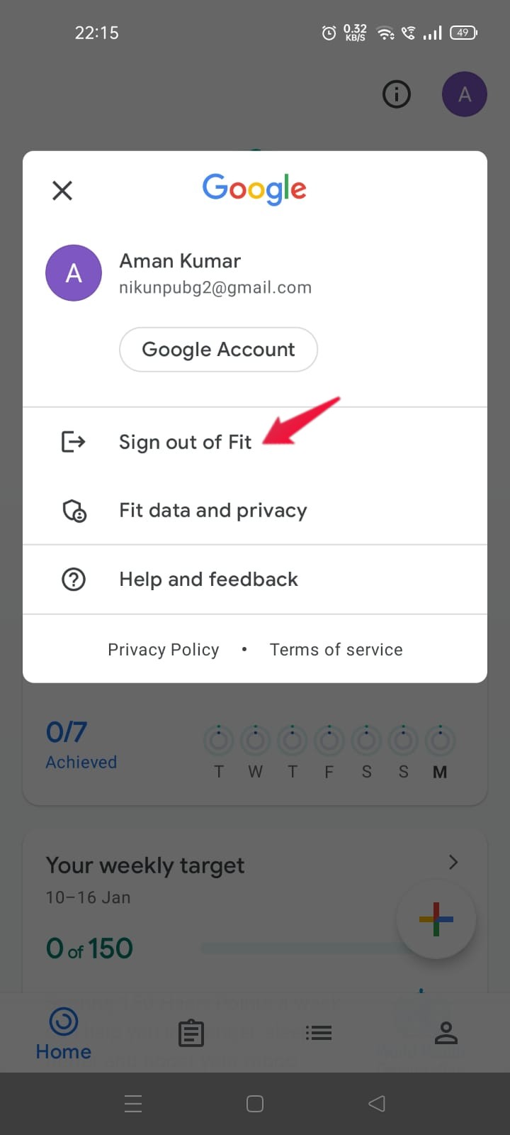 Sign Out