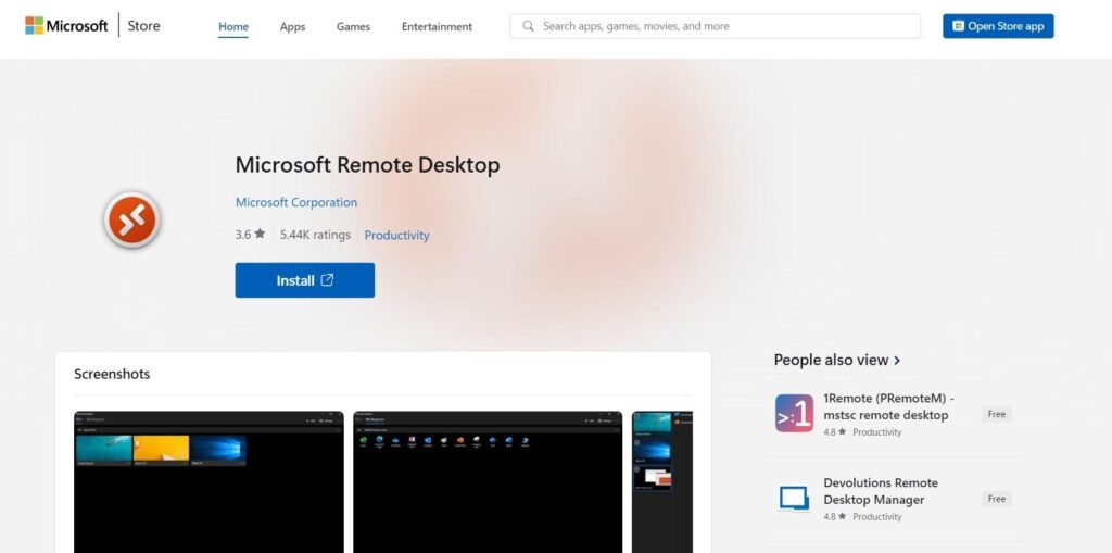 Microsoft Remote Desktop