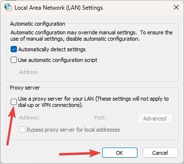 LAN 설정 - ERR_SOCKET_NOT_CONNECTED